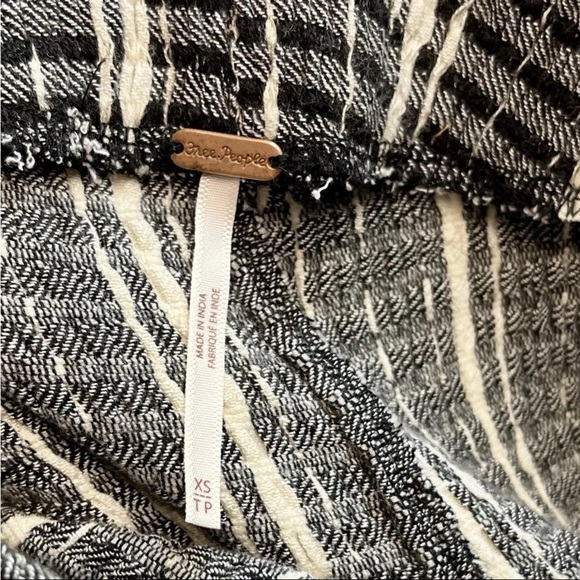 Free People Fine Line Slim Flared Pants Sz XS Pull On High Rise Boho Beach Retro - Picture 3 of 15